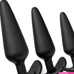 3pc Ass Anal Training Kit Silicone Anal Butt Plug Adult Sex Toy