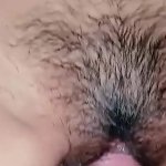 POV closeup creampie for my horny hairy pussy