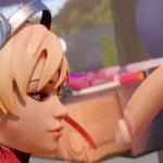 Pink Mercy Handjob and Blowjob