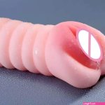 Single Use Pocket Pussy Male Masturbator Rubber Vagina Plastic Artificial Adult Sex Pocket Pussy for Masturbating
