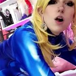 Slim Flexible Blonde Teen In a Blue Latex Sex-suit Gets a Hardcore Fuck In the Adult Game Room