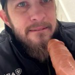 White Guy Sucks His Dildo