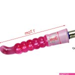 Sex Machine Gun Pink Thrusting Sex Toy Portable Vibrator Attachments UK Plug