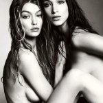 Gigi and Bella Hadid Pose Completely Naked Together for British Vogue