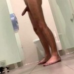 Turkish Guy gets completely naked at public restroom 1