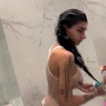 Mia Khalifa Nude Wet Tank Top Shower Livestream Leaked