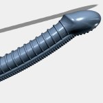 Retro-Style Robot Dildo 4 STL File for 3D printingCults
