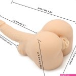 Masturbator Dildo Pussy Ass 2-in-1