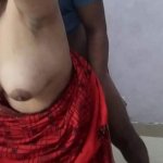 Indian Desi village bhabhi in saree.