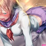 ayanakitori cum futanari masturbation seifuku