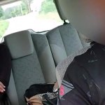 Masturbation Married Muslim woman in hijab masturbates in the back seat and gets fucked in public