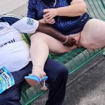Hijab Muslim Milf let stranger at the bus stop cum twice on her big meaty pussy lips public outdoor BBW SSBBW