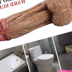 Dildo gigante 25 cm dildo in silicone extra lungo in silicone Dildo sovradimensionato replica per la femmina G-spot e stimolazione anale Real Dong Masturbator Anale Dildo con ventosa BDSM Sex Toys :