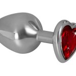 Plug Anale con Pietra Preziosa a Forma di Cuore 8x3 cm