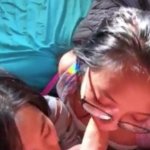 2 cute asian teens giving a lucky guy the best blowjob in this awesome threesome