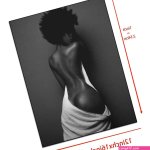 : Naked Women Poster African American Black Nude Woman Wall Art Sexy Back Poster Paintings Print Canvas Aesthetic For Bedroom Dining Room Living Room Office Bathroom Kitchen Home Decor Canvas Pai: Posters