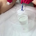 Shaving a gorgeous juicy pussy for a Russian porn actress