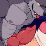 pixelated werewolf fuck