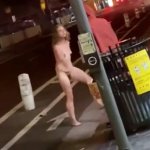 Crackwhore Completely Naked In Public