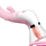 Heated Dildo Tongue Licking Vibrator Nipple Clitoris Sucker Toys