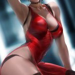 Wallpaper : ada wong Resident Evil Resident Evil 2 women black hair short hair video game girls video game characters Video Game Heroes brown eyes looking at viewer cleavage big boobs panties