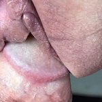 my girlfriends plump labia accept a dick. Super close-up
