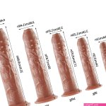 Uncut Dildo -dildo Suction Cup 48 G-spot Stimulation Soft Sex Toy Anal
