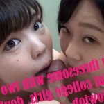 MgirlTV.Hot threesome with two beautiful college girls double blowjob cum kissFull Videos