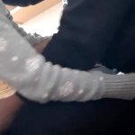 We mutually masturbate and cum with our clothes on in the kitchen