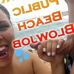 Outdoor Public Beach POV Blowjob