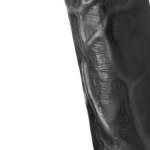 Black Long Logan 10 Inch Long Realistic Dildo