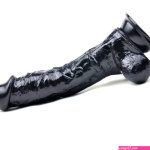 Realistic 10 Inch Black Dildo With Suction Cup