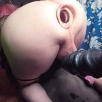 Fucking Sissy Ass On Xxl Ribbed Dildo Extrem Anal Insertion