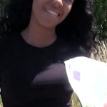Ebony girl needs money and she also needs cock