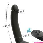 Prostate Massager Anal Vibrator with Suction Cup Dildo