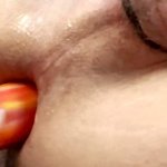 Ass gets filled to the brim and ends with nice creamy anal squirt