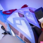 Model Aery Tiefling aerytiefling im Cosplay Ganyu aus Genshin Impact