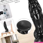 13 Inch Zwarte Reusachtige Dildo Draak