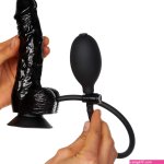 Willie City Realistische Opblaasbare Dildo met Ballen