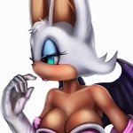 Rouge the bat face Weasyl