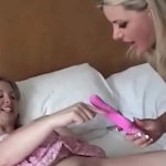 Twat Tickling Blondes Vicky Vette And Sunny Lane Play With Sex Toys!