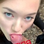 Gorgeous 18 Year Old POV Outdoor Blowjob And Swallow