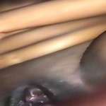 Ebony Creampie Up Close