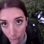 Biker girl has some trouble I offer her a ride she pays me with an outdoor blowjob she swallow ! watch online