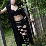 Lesbian Kira Burn scissoring with her hot goth GF Maddy McKenzie