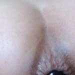 A whole dildo in the ass