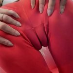 Thigh-Gap n Cameltoe Perfection in Tight Leggings Fat Pussy Skinny Babe