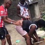 TWO BROTHERS FUCK THEIR STEPMOTHER BY THE WELL SIDE