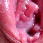 Close up teen spreading pussy