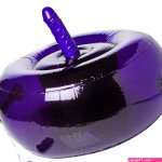 Sit-and-Ride Inflatable Seat with Vibrating Dildo